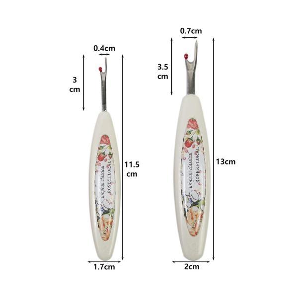 2 個縫製ステッチリッパー多目的誕生日ギフト縫製ツール糸リムーバーテーラーファッションデザイナークロスステッチ , 白｜stk-shop｜09