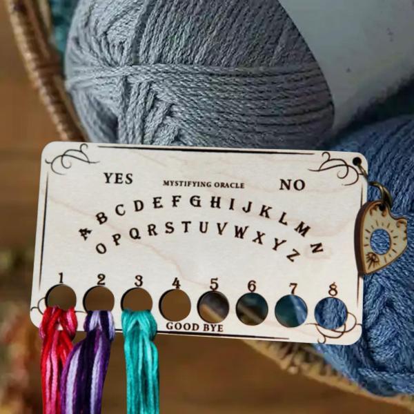 糸収納ボード 刺繍用フロス収納ホルダー 木製 8段階糸オーガナイザー