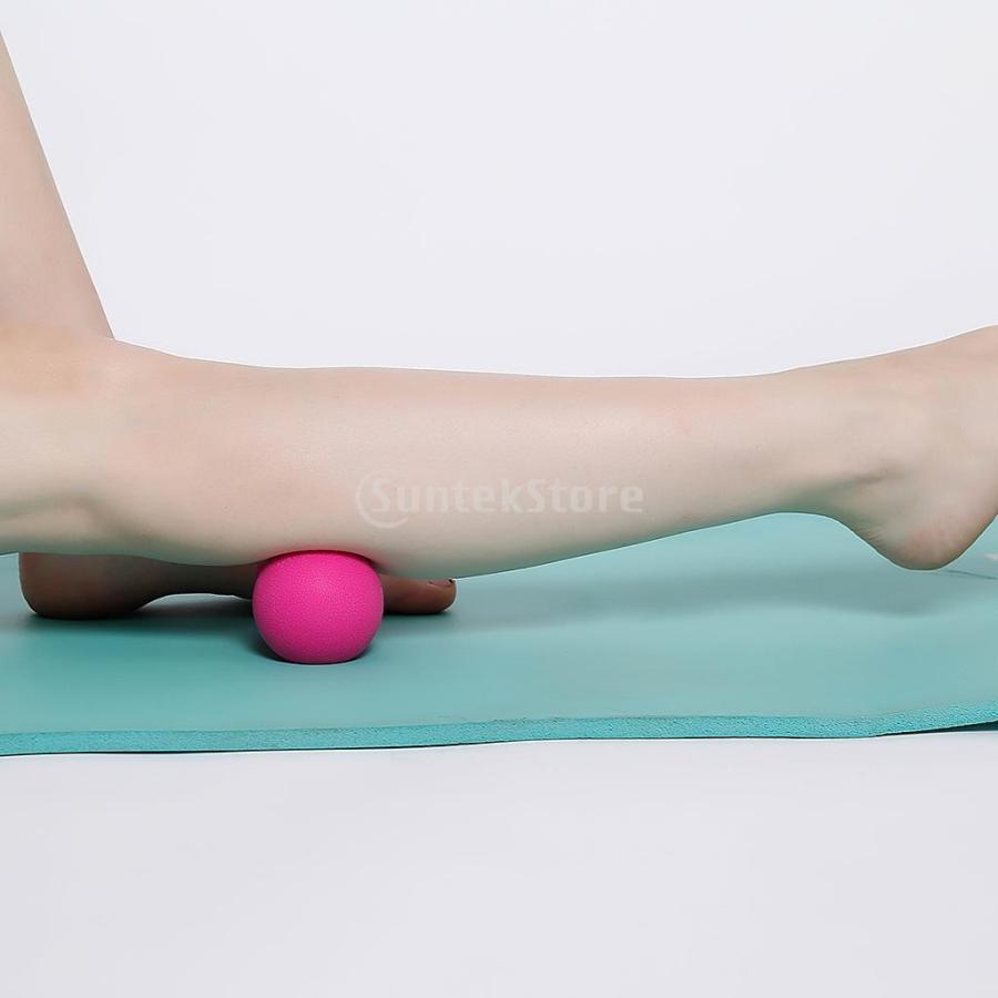 2個 マッサージボール ラクロスボール 背部 トリガ ポイント