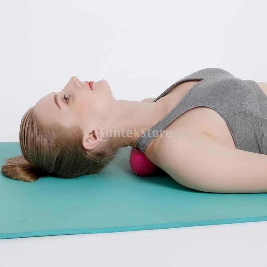 2個 マッサージボール ラクロスボール 背部 トリガ ポイント