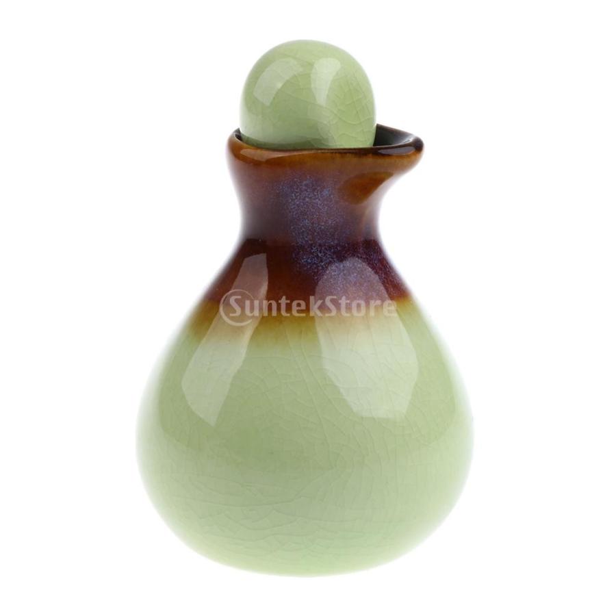 オイルボトル 空ボトル 美容院 オイル 香水 収納ボトル アロマセラピー セラミック容器 3色選べる - 緑｜stk-shop｜02
