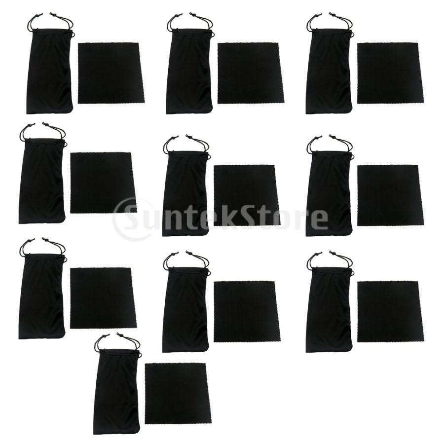 237円 初回限定 クリーニングクロス付き10個眼鏡ケースサングラス収納ホルダーバッグ