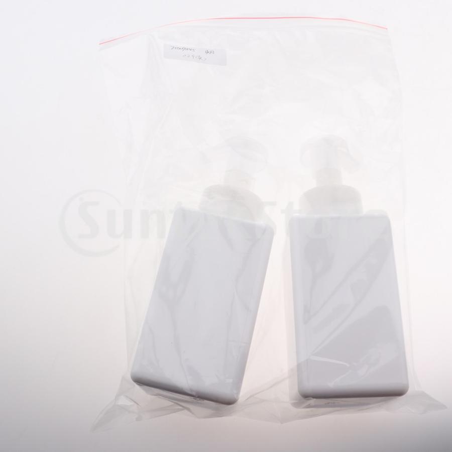 液体のローションの白のための空のプラスチック正方形ポンプびんの瓶の泡ディスペンサー|stk-shop|02