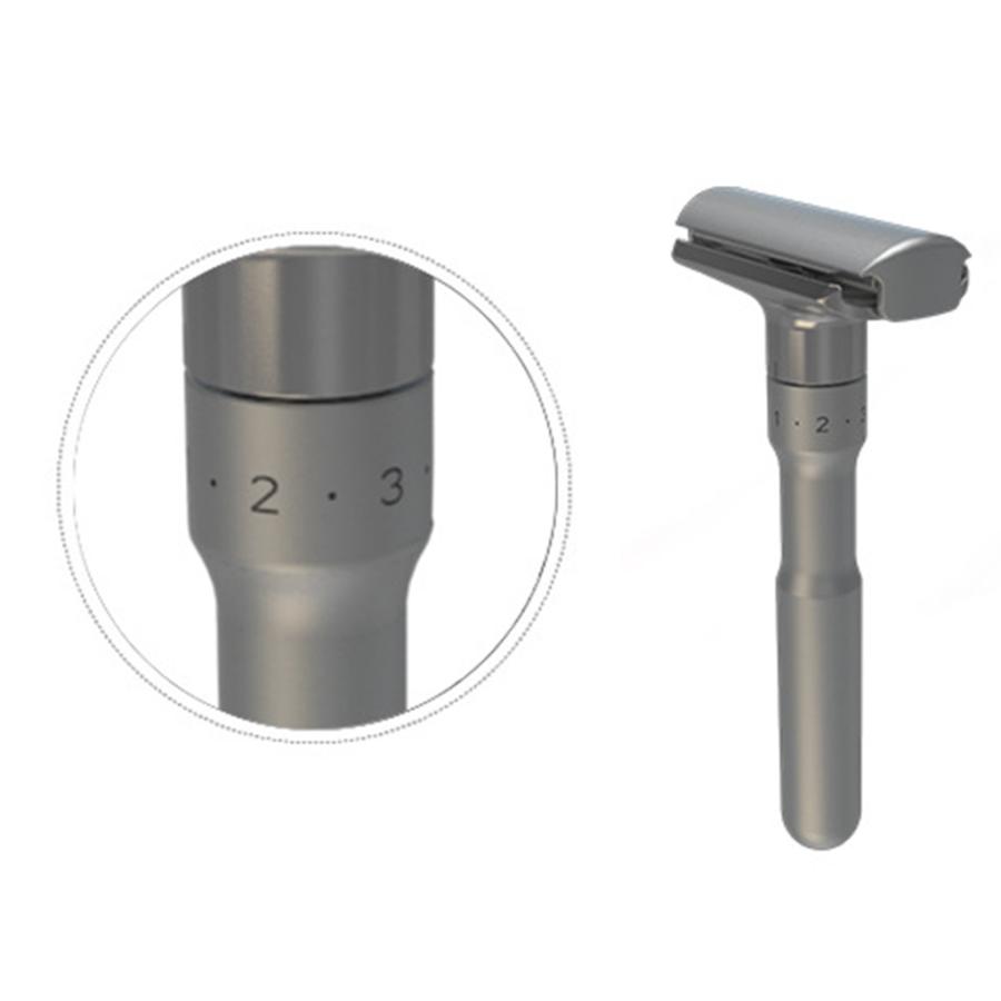 ダブルエッジ安全カミソリ男性.亜鉛合金クラシック安全かみそり