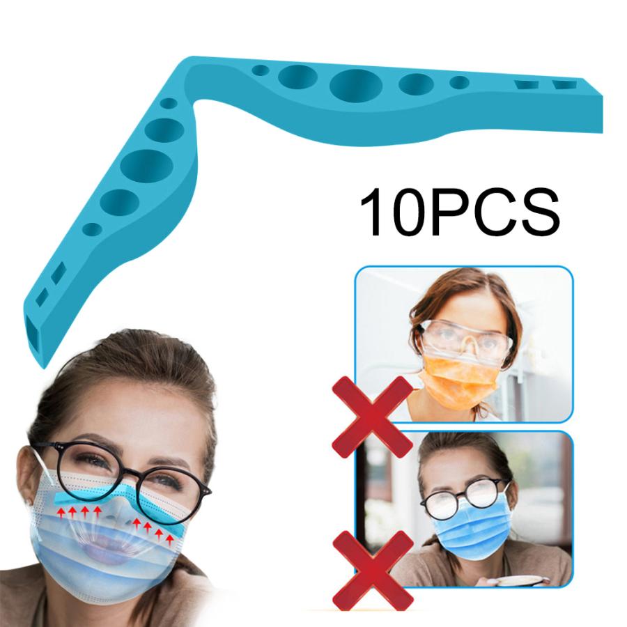 22超人気 10xインナーアンチフォグノーズブリッジパッドクリップストリップシリコンインナーブルー Materialworldblog Com