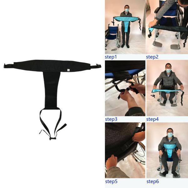 車椅子のシートベルトを無効にする患者のためのクイックリリースバックルは、高齢者の黒い厚さを気にします｜stk-shop｜06