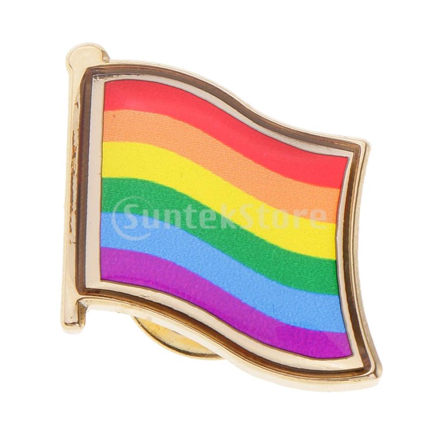 レインボーフラグピンバッジレトロジャケットラペルゲイプライドlgbt Stkショップ 通販 Yahoo ショッピング
