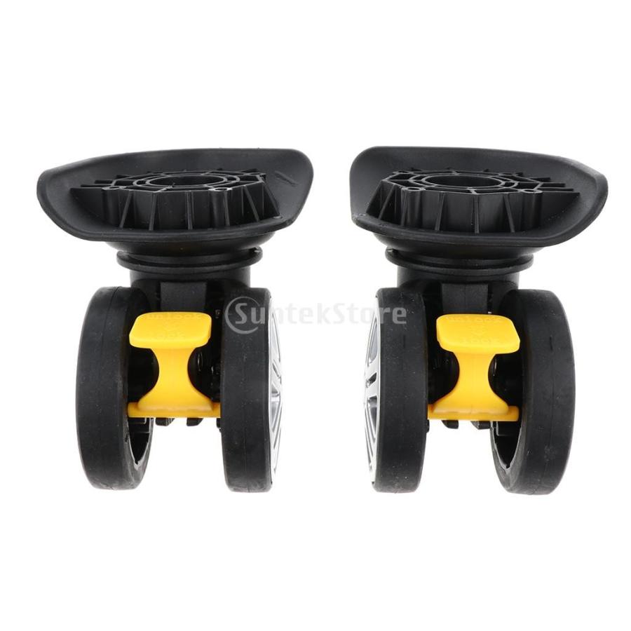 交換キャスター ブレーキ ホイール スーツケース 荷物 車輪部品 静音 外径60mm | 