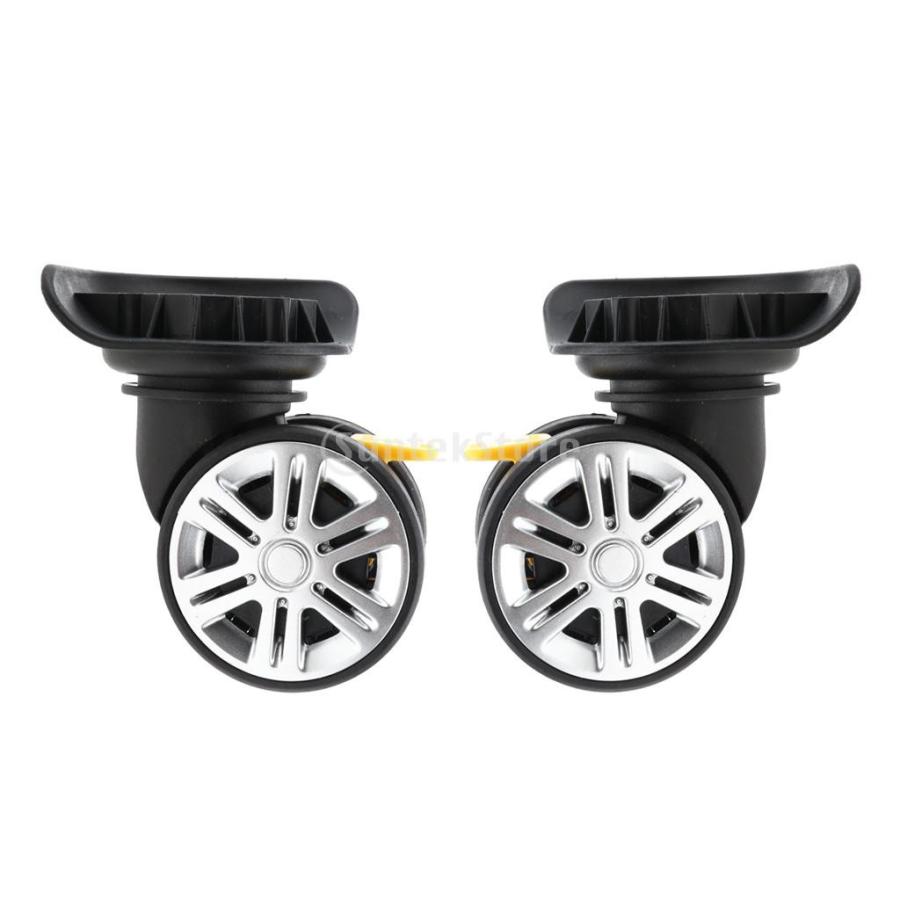 交換キャスター ブレーキ ホイール スーツケース 荷物 車輪部品 静音 外径60mm |  | 06