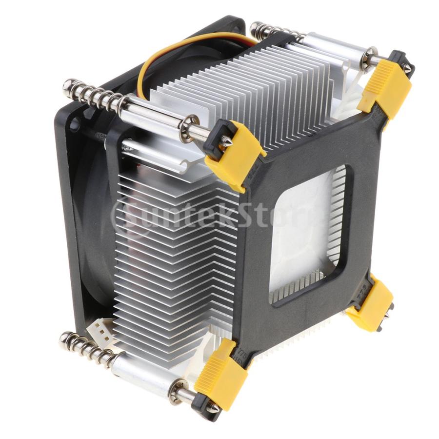 21新春福袋 8cmアルミコンピュータcpuクーラーファンヒートシンク3ピン12ボルト用インテルgla1366 Wantannas Go Id