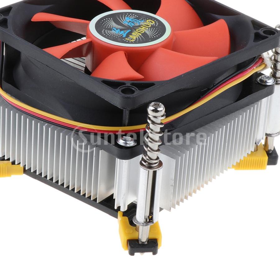 21新春福袋 8cmアルミコンピュータcpuクーラーファンヒートシンク3ピン12ボルト用インテルgla1366 Wantannas Go Id