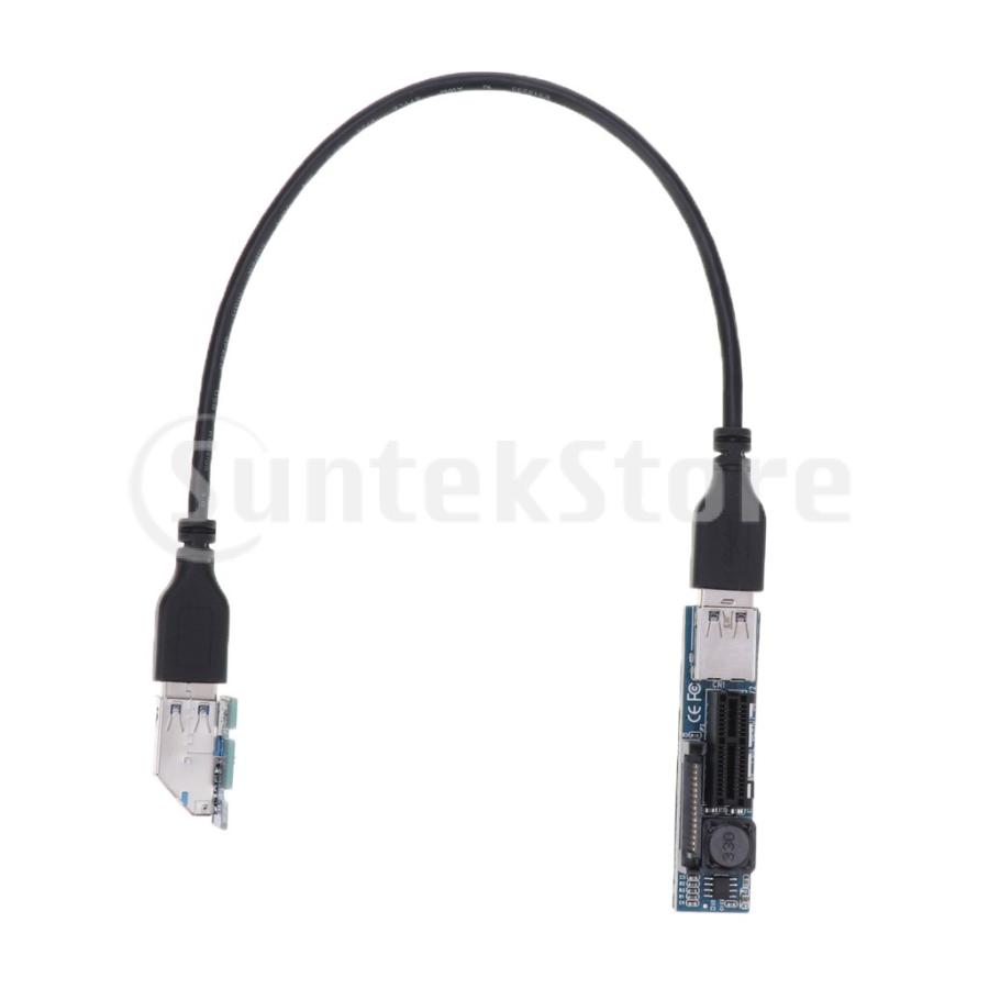 PCI-E 1X-1X延長ケーブル0.3 M U3.0 GPUエクステンダーライザー 