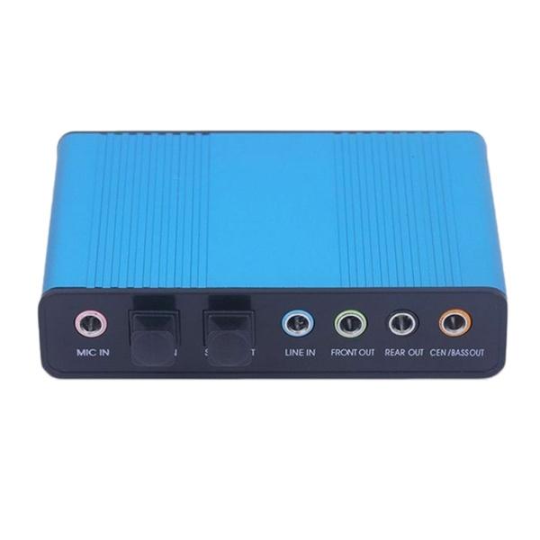 外付けサウンドカード USB to 5.1ch オーディオアダプタ 光学