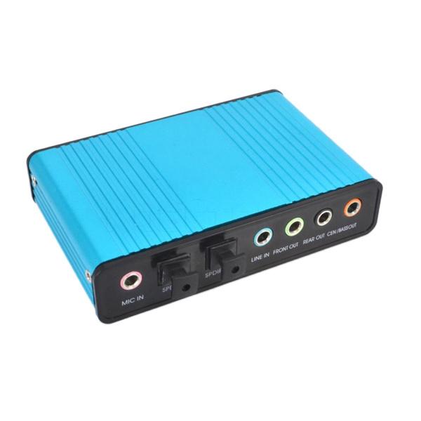 外付けサウンドカード USB to 5.1ch オーディオアダプタ 光学サウンド