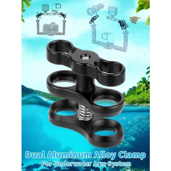 【新品・未使用‼️】アーム3本　クランプ2個セット　ダイビング ダイビング Gopro用 ボールクランプ アームクリップ クランプマウント