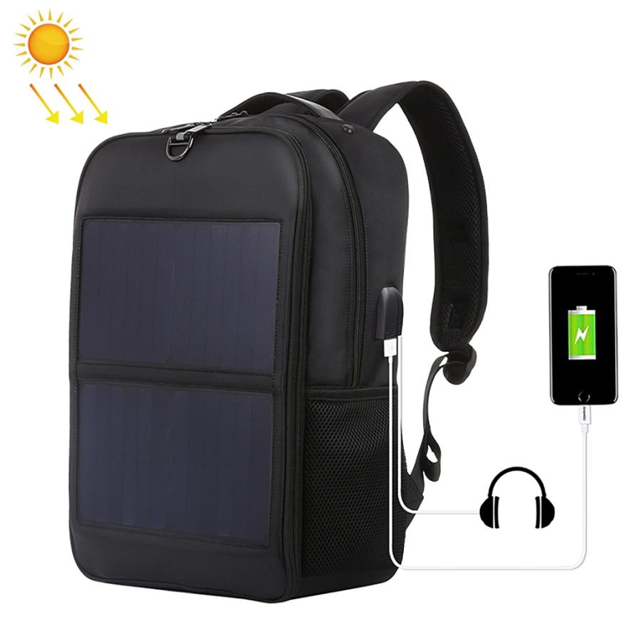 ナイロンソーラー充電器バックパック14Wラップトップ2Uハイキングバッグアウトドアトラベル_4