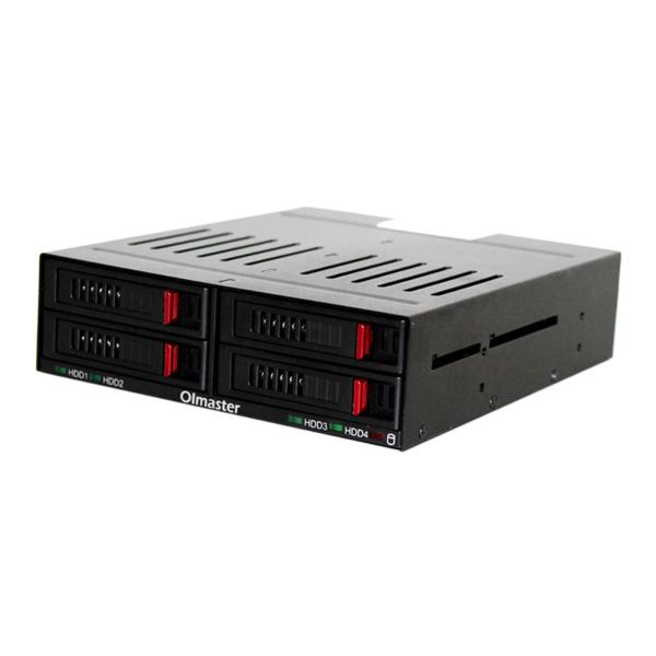 4スロットsata内蔵ラック4 × 2.5インチハードドライブケース携帯ラック