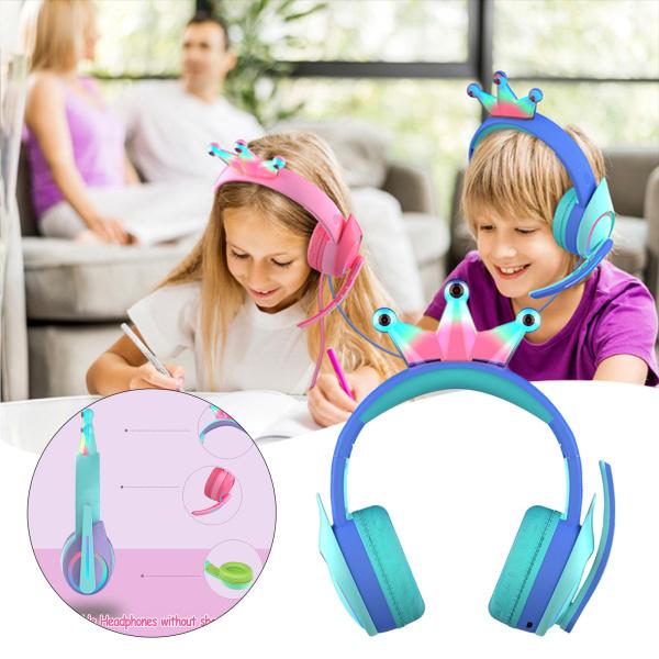 Crown Kids  Headphones with Microphone Soft Earmuffs PC blue｜stk-shop