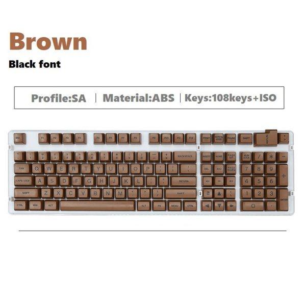 メカニカルキーボードブラウン文字のためのキーキャップを設定する