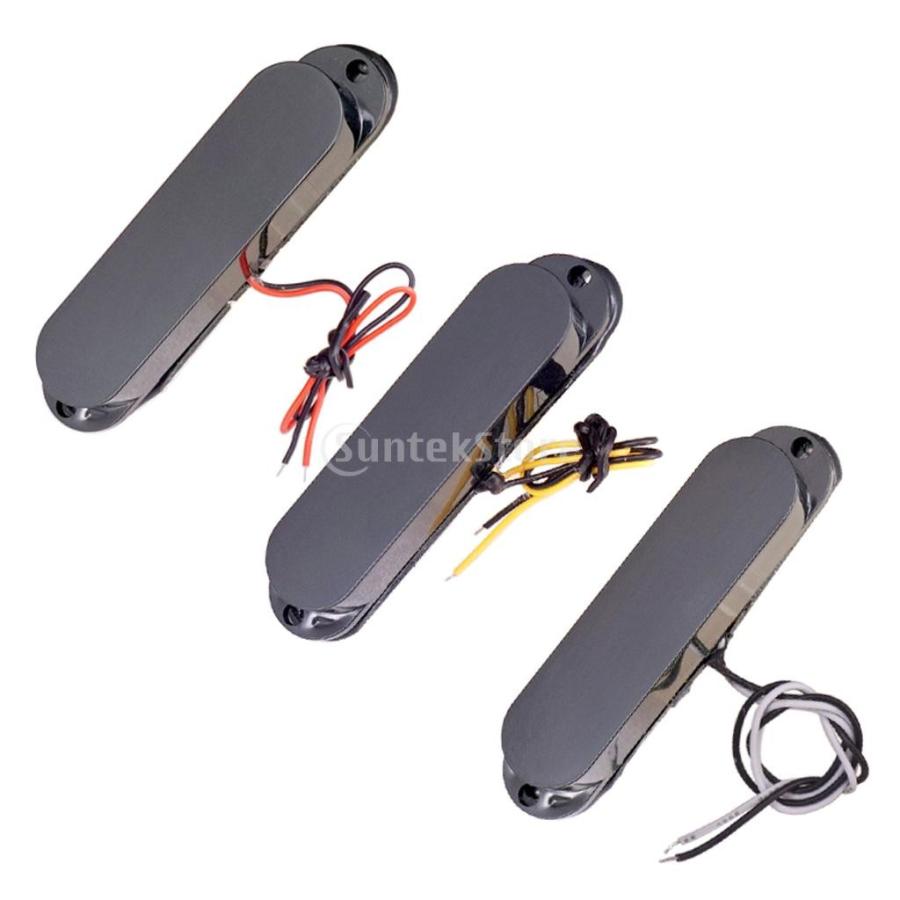 3個 ギター シール シングルコイル ピックアップ ST SQ