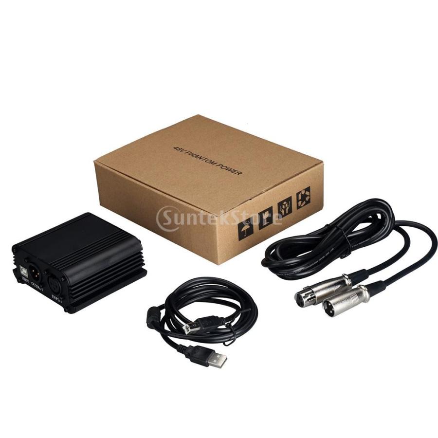 48V ファンタム電源 Uケーブル XLR 3ピン メスケーブル コンデンサー