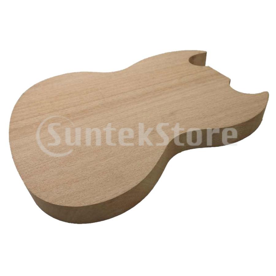 SGギター用の未完成のマホガニーギターボディ素材弦器供給