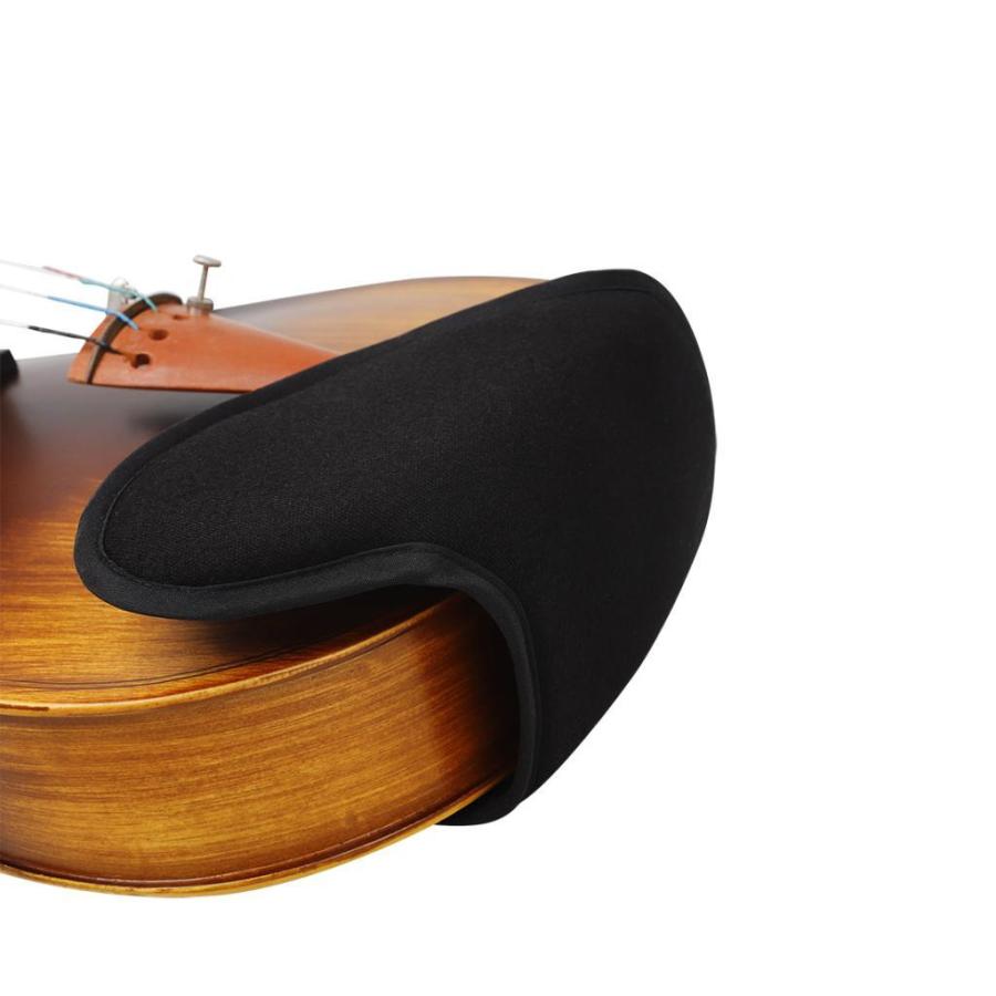 バイオリン肩当て バイオリンショルダーレスト 調整可能なバイオリン肩当て ゴムパッド 3 4 4サイズバイオリン楽器アクセサリー用 有名ブランド