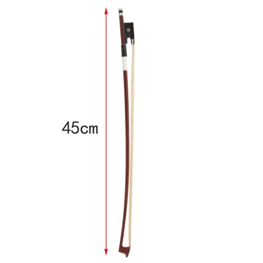 45cm フルサイズのバイオリンの弓 学生バイオリン弓初心者手作り : STK