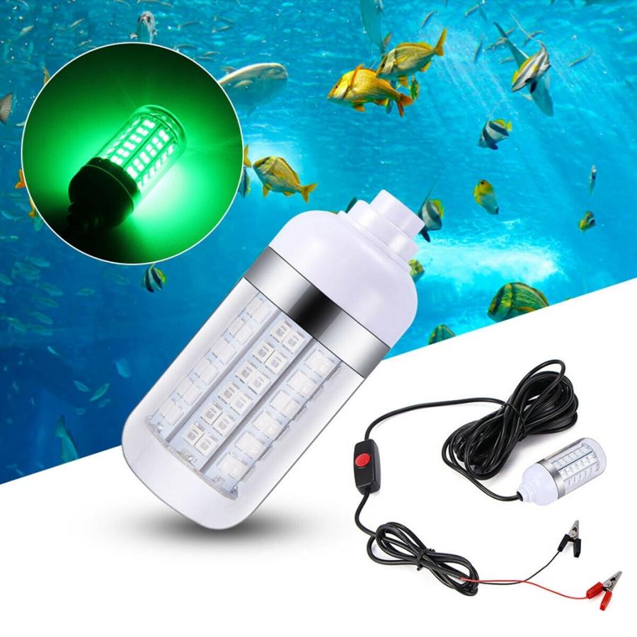 15ワットled水中submersilble夜釣り魚ライト グリーン クラッピーシャッドイカボートカヤック釣り餌電源コードとバッテリークリップ Stkショップ 通販 Yahoo ショッピング