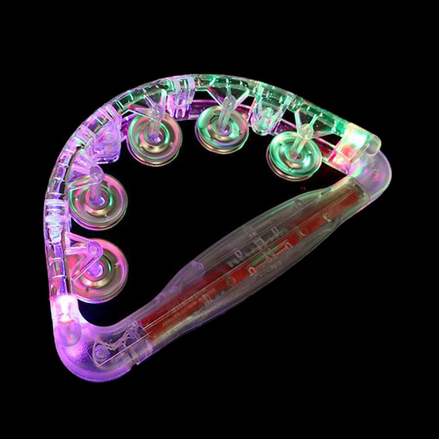 Ledライトアップ感覚点滅タンバリン 揺れ感覚おもちゃ Ledライトアップミュージカル点滅タンバリン楽しみ
