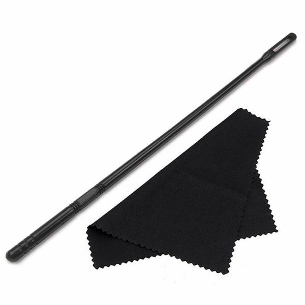 フルート クリーニング ロッド クロス付き (黒と青) ポータブル スワブ