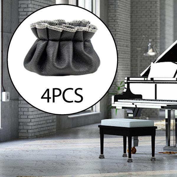 4ピースピアノスツール脚プロテクターフロアプロテクター、保護ポータブルダストカバー、防水ユニバーサル防塵｜stk-shop｜10