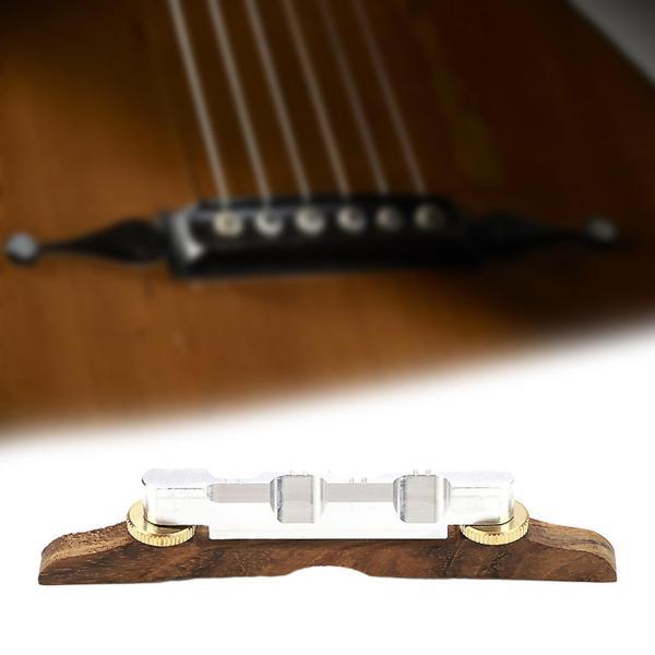 ギターブリッジ交換備品修理部品簡単なインストール安定した木製楽器ローラーサドルフォークギター用｜stk-shop｜07