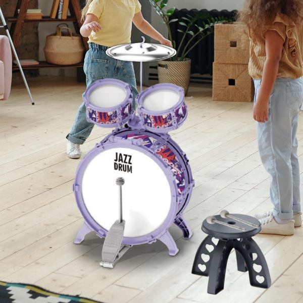 キッズジャズドラムセット音楽啓蒙開発おもちゃシンバルバスドラムキットスタイルA｜stk-shop｜06