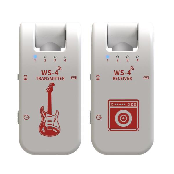 2.4G ワイヤレス ギター システム 8 チャンネル ギター トランスミッターとレシーバー ギター用 ホワイト｜stk-shop｜03