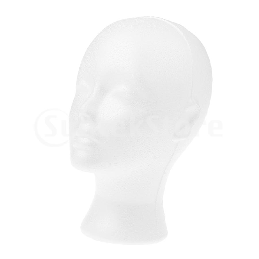 マネキン 頭 マネキンヘッド 頭部モデル 女性 発泡スチロール かつら