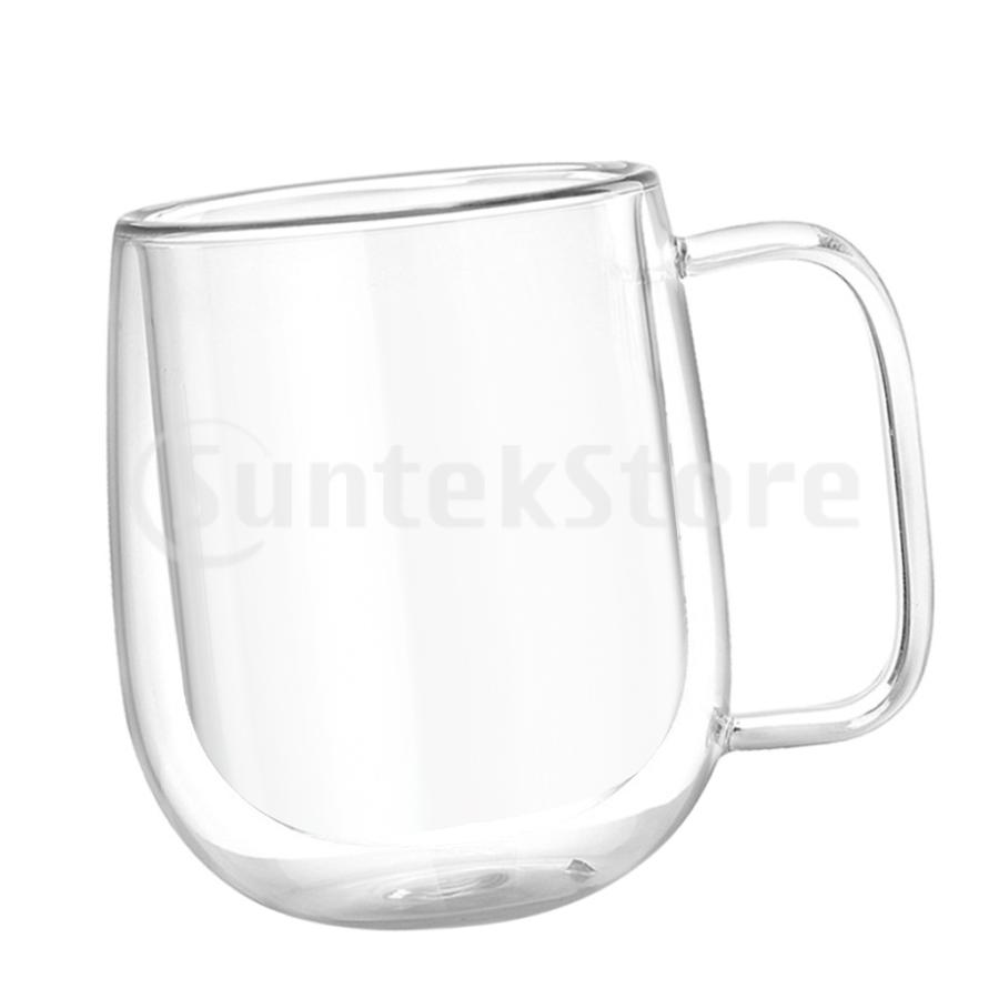 ダブルウォールグラス ガラス水カップ ティーカップ 断熱ガラス製 使いやすさ 便利｜stk-shop｜07