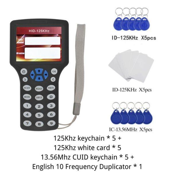 RFID Duplicator UIDデコーダLCDスクリーンデュプリケータUID T5577 IDカード｜stk-shop｜03