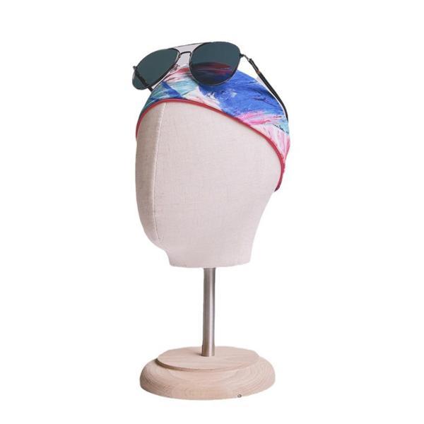 ウィッグヘッド マネキンヘッドモデル ウィッグ帽子ディスプレイスタンド 木製ベース付き 多機能 美容師トレーニング 旅行用 眼鏡｜stk-shop｜07