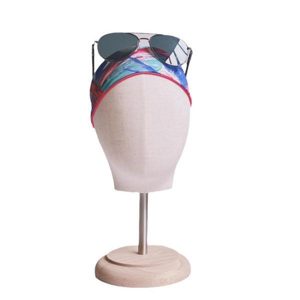 ウィッグヘッド マネキンヘッドモデル ウィッグ帽子ディスプレイスタンド 木製ベース付き 多機能 美容師トレーニング 旅行用 眼鏡｜stk-shop｜08