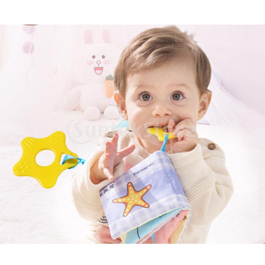 6本セット ベビー 新生児 布の本 布絵本 ブック 書籍 早期教育 おもちゃ｜stk-shop｜02