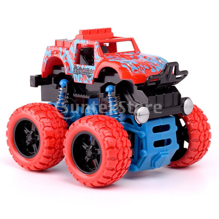 モンスタートラック ミニカー 赤 青 2台セット モンスタートラック ミニカー 赤 青 2台セット モンスター