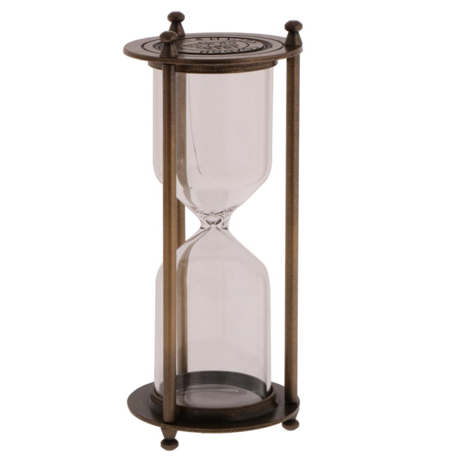 砂時計 サンドタイマー 砂なし メタルフレーム レトロ インテリア 室内
