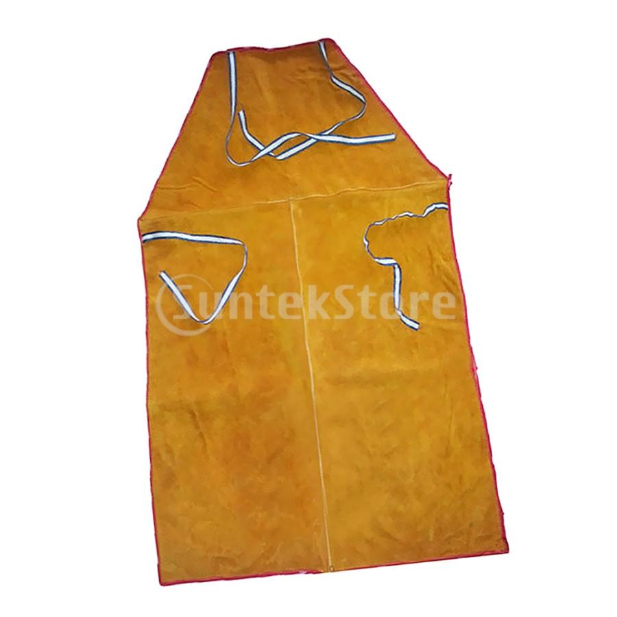 溶接エプロン断熱牛革レザー溶接保護 : STKショップ - 通販 - Yahoo
