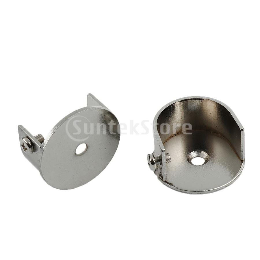 2xリセスブラケットカーテンレールサポートカーテンポールブラケット