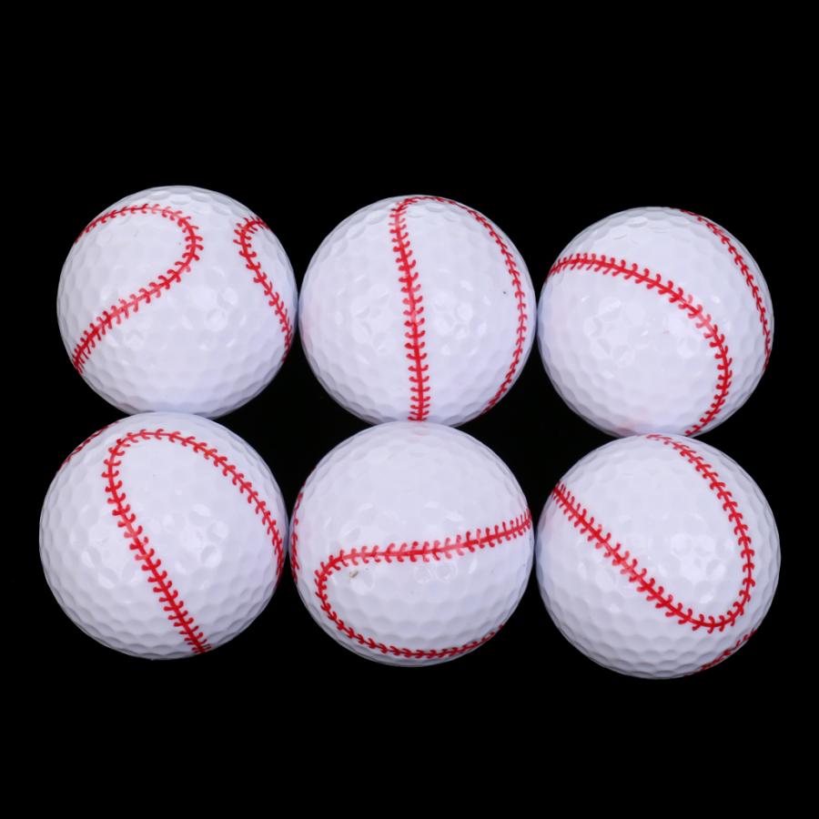 全6パタン 6個 スポーツ ノベルティ ゴルフボール 練習ボール ゴルフ