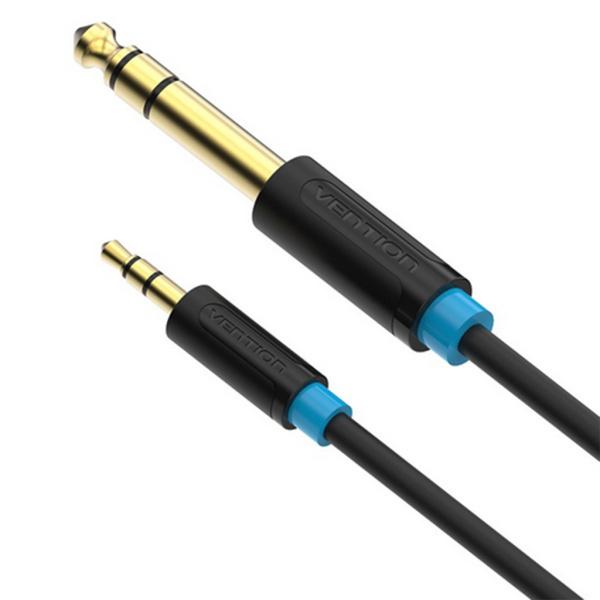 3.5mm→6.5 / 6.35mm アダプター AUXケーブル オス→オス ミキサー