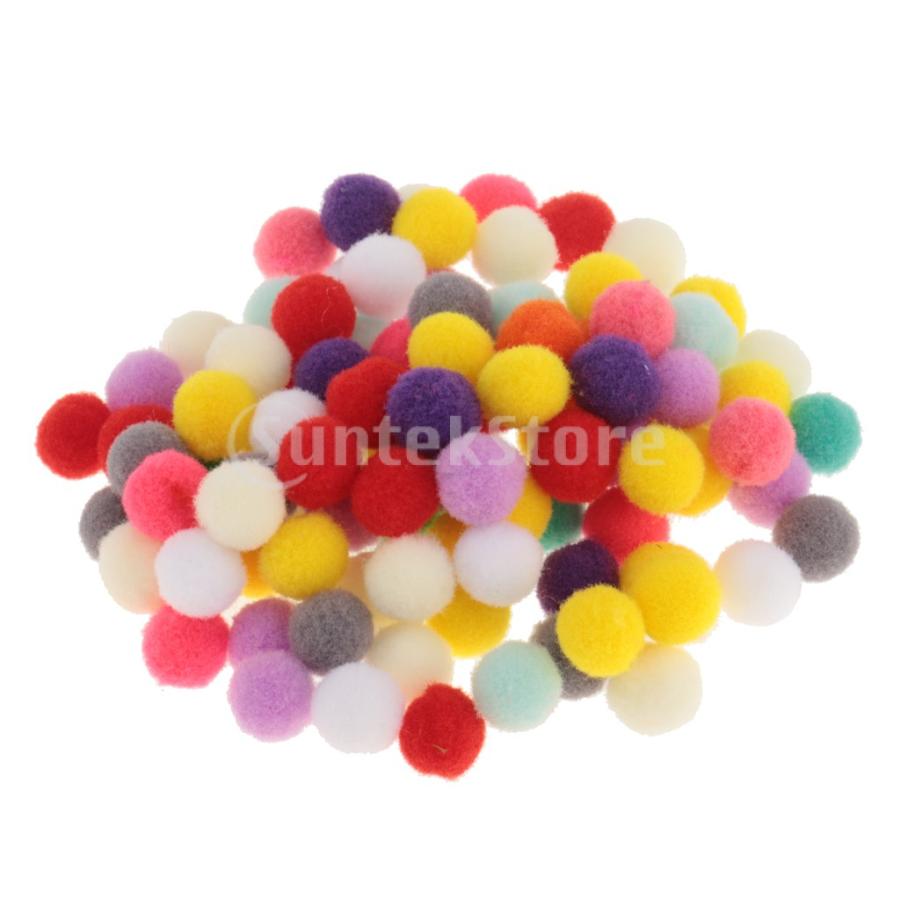 100個の色鮮やかなポンポンポンポンポンポンボールxmas Diyインテリア Stkショップ 通販 Yahoo ショッピング