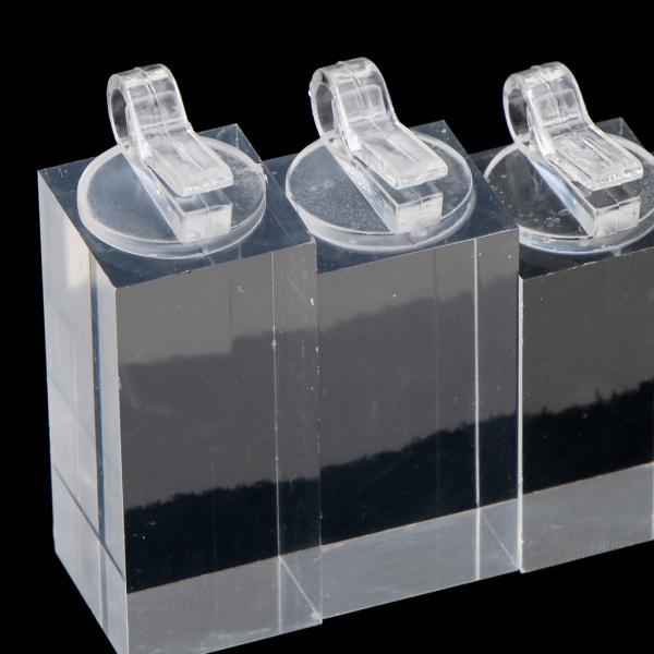 7本 アクリル リングディスプレイスタンド 指輪ホルダー ジュエリー