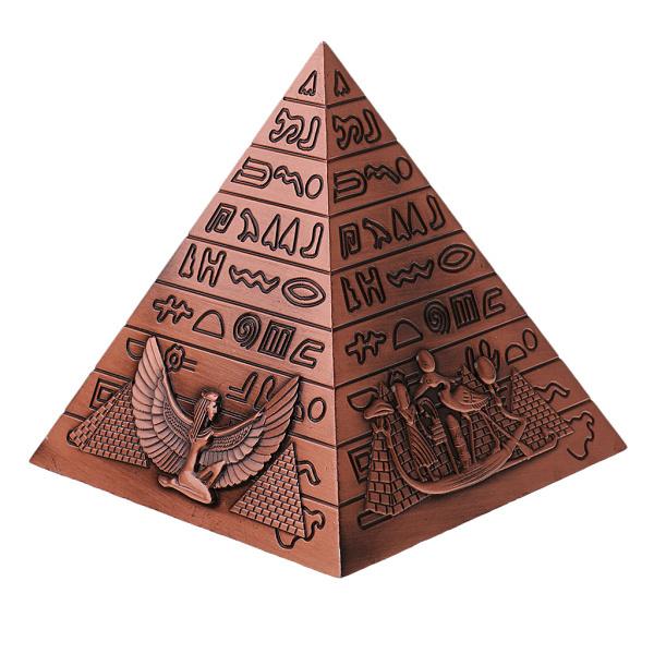 金属 工芸品 エジプトピラミッド建物モデル 本棚 装飾 全3色 : STK
